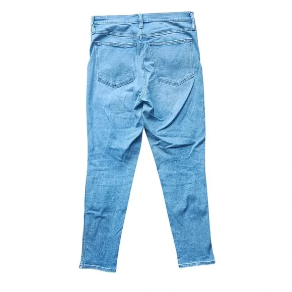 Madewell Mid Rise Stovepipe Jeans Light Wash Denim Women's Size 30T - Picture 2 of 5